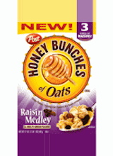 Post Honey Bunches of Oats Raisin Medley 